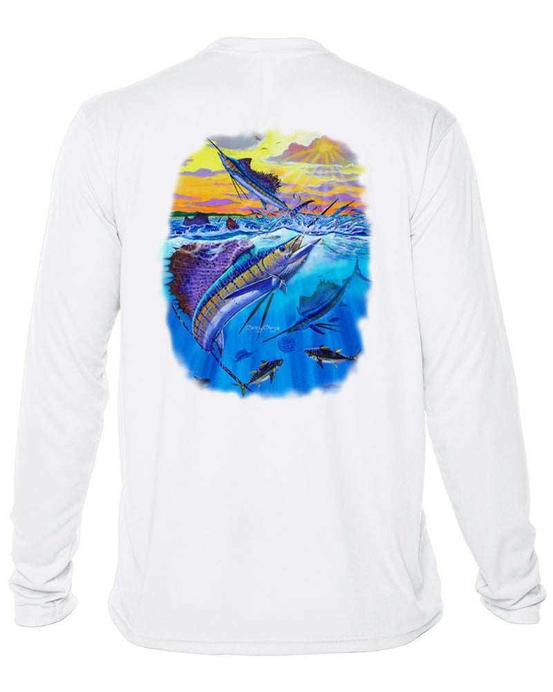 Youth Sailfish Performance Shirt – “Offshore Glory” by Carey Chen