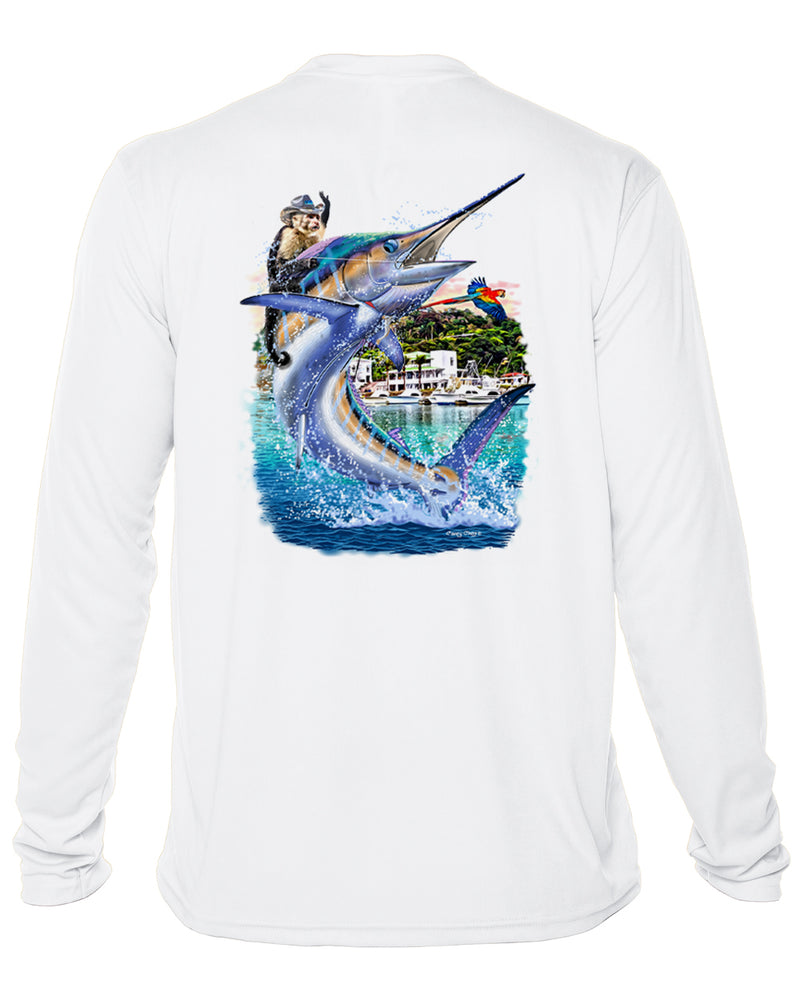 OIriginal 'Costa Rica Marlin' Youth Dri-Fit Shirt by Carey Chen