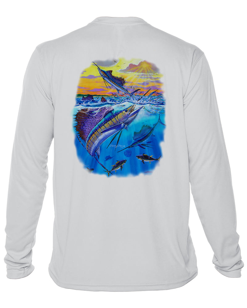 Youth Sailfish Performance Shirt – “Offshore Glory” by Carey Chen