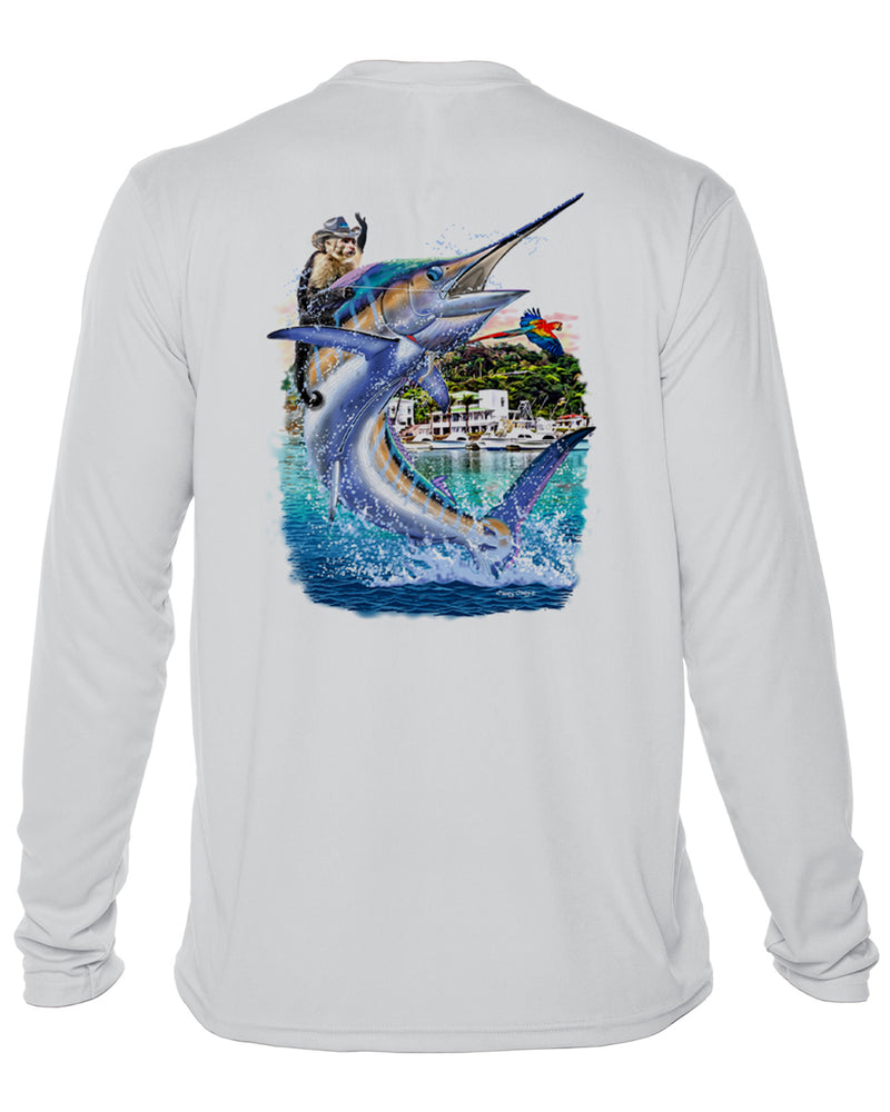 OIriginal 'Costa Rica Marlin' Youth Dri-Fit Shirt by Carey Chen