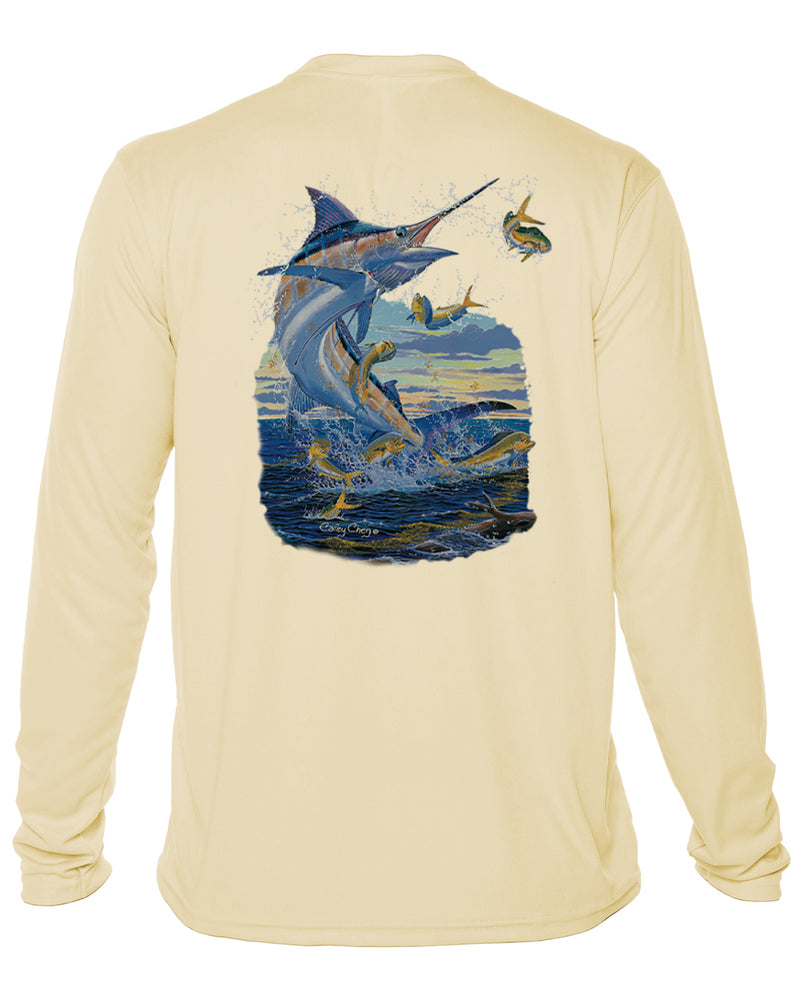 Men's Long Sleeve Offshore Fishing Shirt – “Horizon Hunt” by Carey Chen