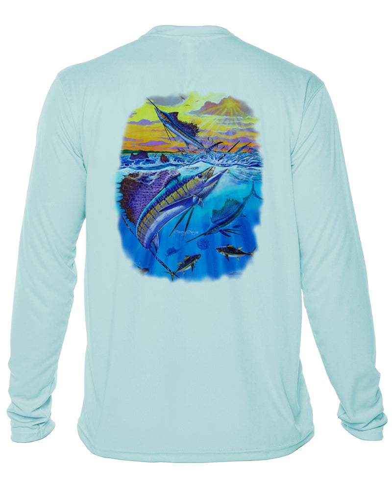 Youth Sailfish Performance Shirt – “Offshore Glory” by Carey Chen