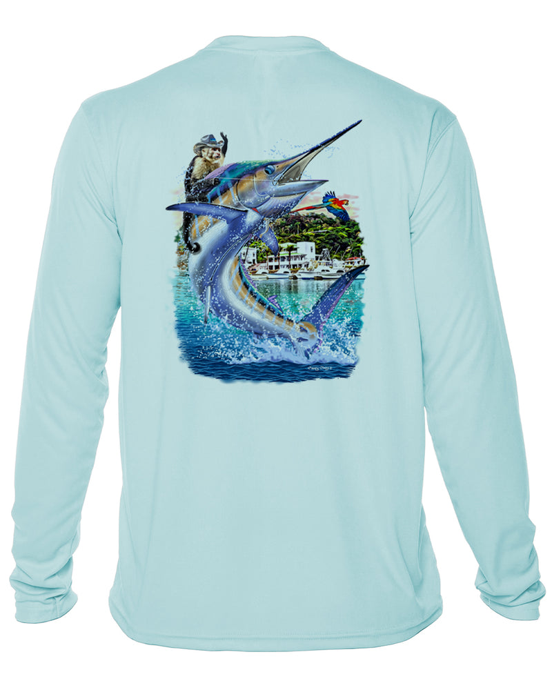 OIriginal 'Costa Rica Marlin' Youth Dri-Fit Shirt by Carey Chen