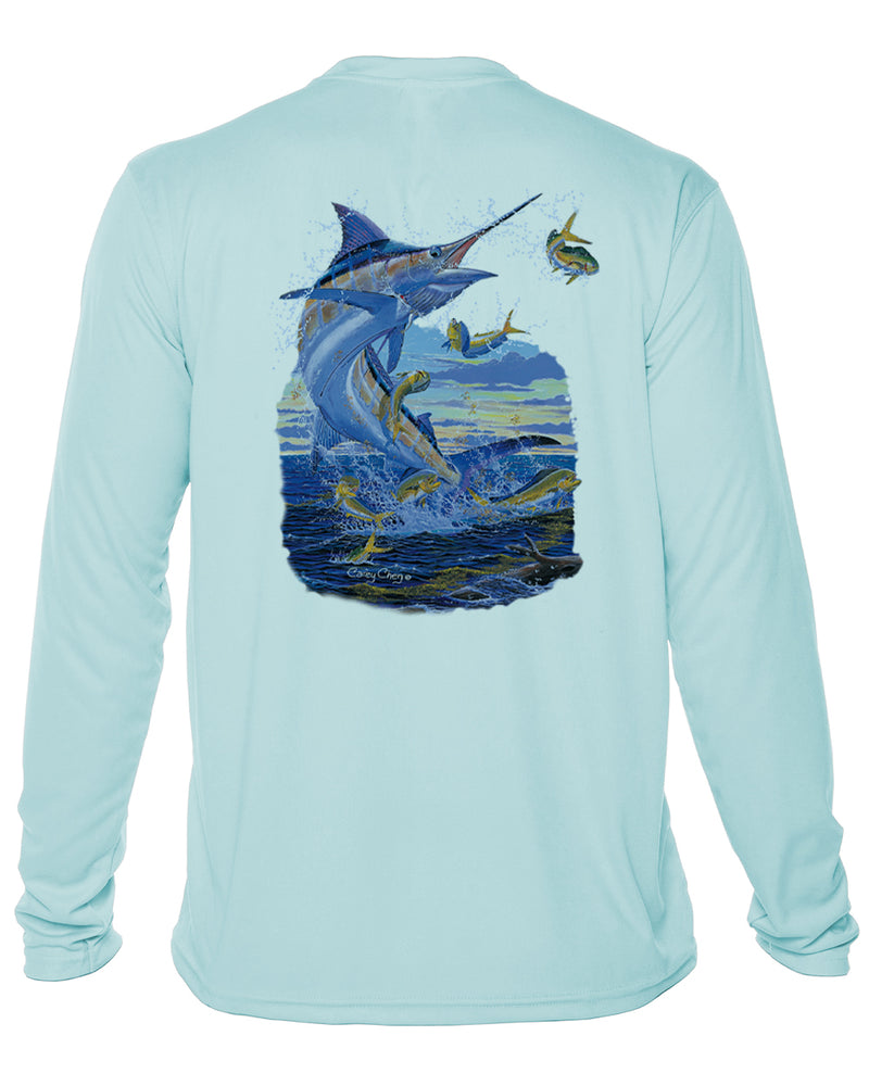 Men's Long Sleeve Offshore Fishing Shirt – “Horizon Hunt” by Carey Chen