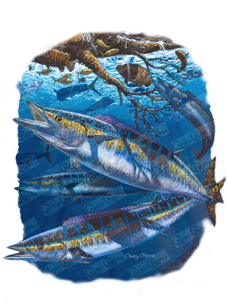 Youth Performance Shirt – "Wahoo Whip" by Carey Chen