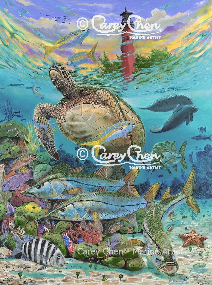 Jupiter Haven (Framed)