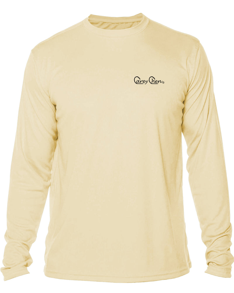 Men’s Long Sleeve Wahoo Performance Shirt – “Wahoo Whip” by Carey Chen