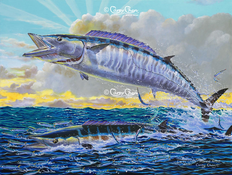 Wahoo Sunset (Framed)