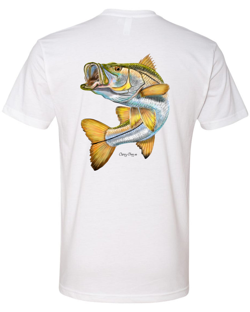 Short Sleeve Unisex T-Shirt – 'Snook 78' Original Art by Carey Chen