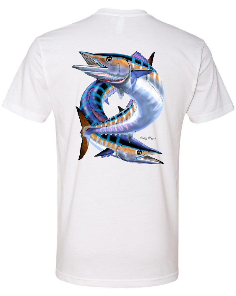 Short Sleeve Unisex T-Shirt – 'Wahoo Pair' Original Art by Carey Chen