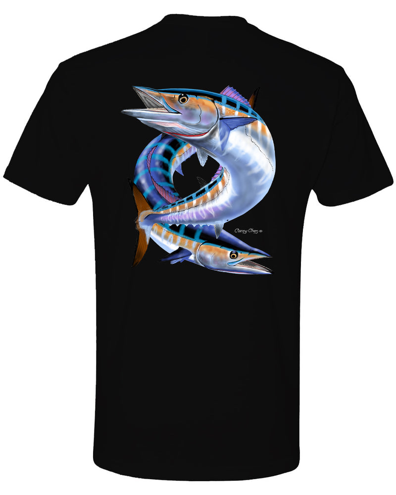 Short Sleeve Unisex T-Shirt – 'Wahoo Pair' Original Art by Carey Chen