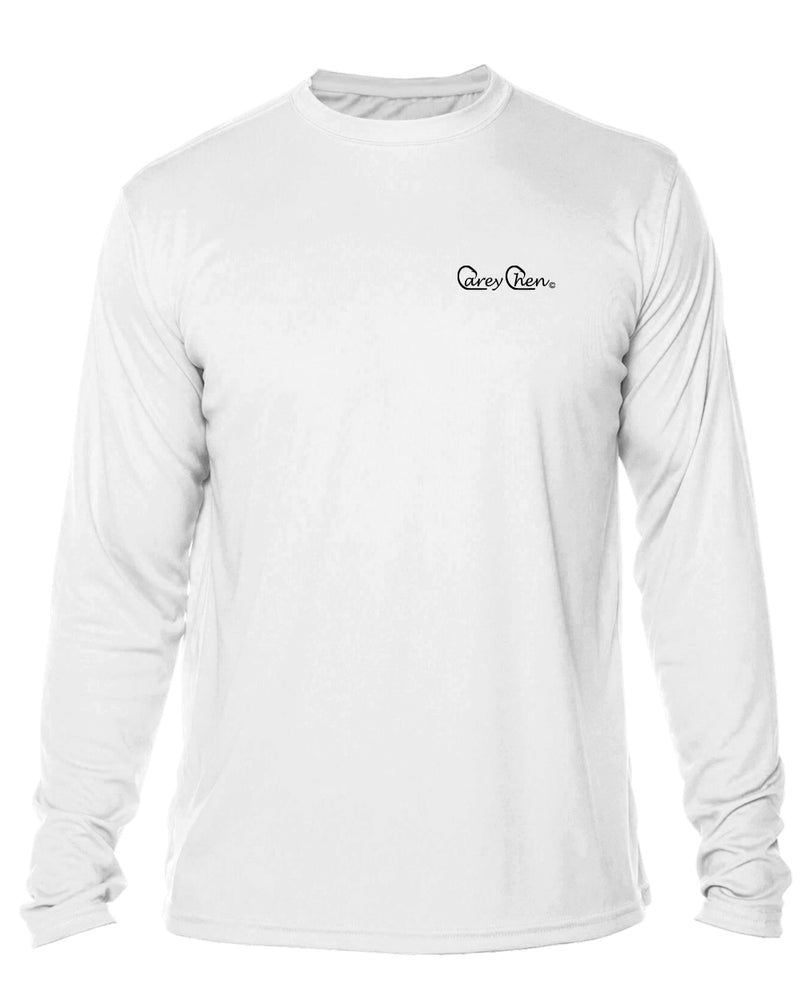 Men’s Long Sleeve Sailfish Performance Shirt – “Sailfish Leap” by Carey Chen