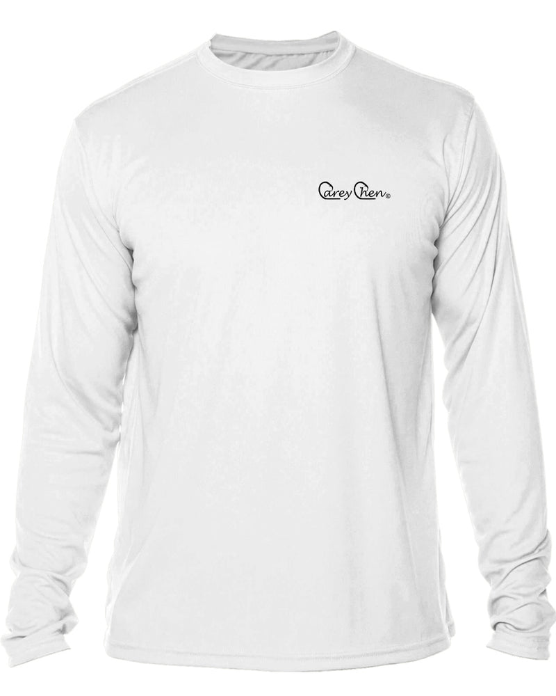 Men’s Long Sleeve Wahoo Performance Shirt – “Wahoo Whip” by Carey Chen