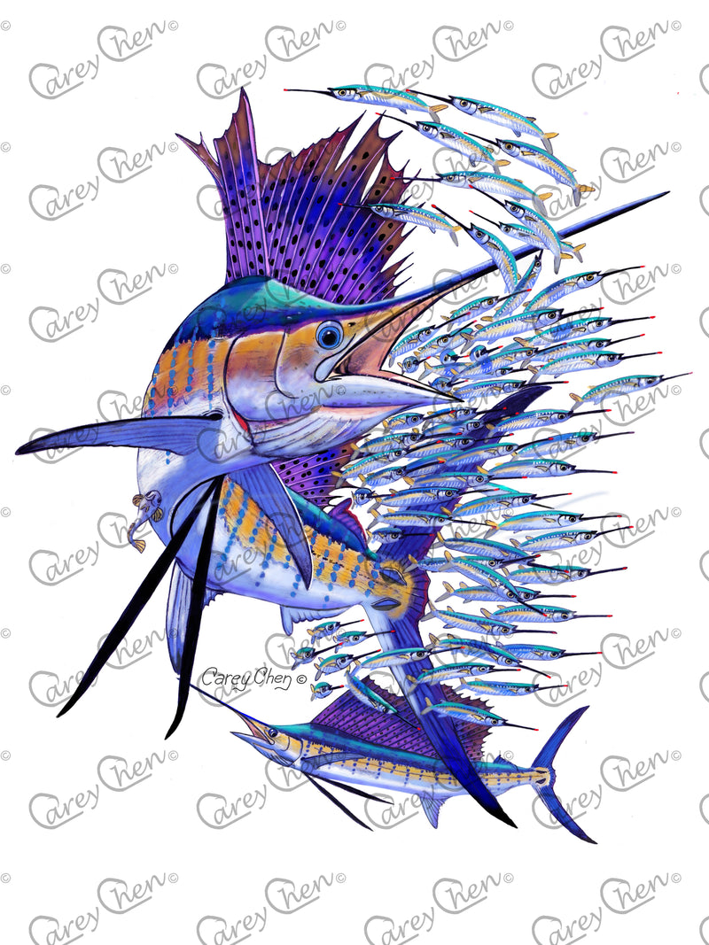 Sailfish Printed 10oz Insulated Stainless Steel Mug