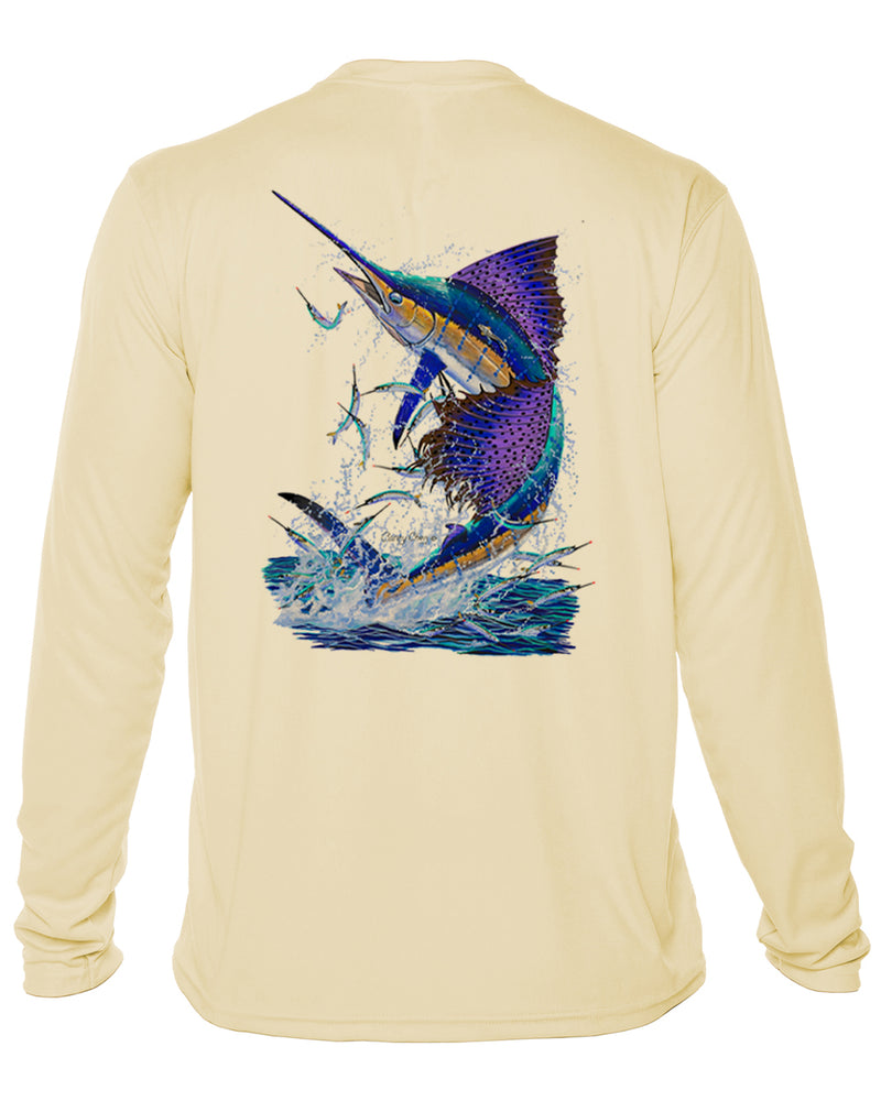 Men's Sailfish Splash Long Sleeve Dri-Fit Shirt