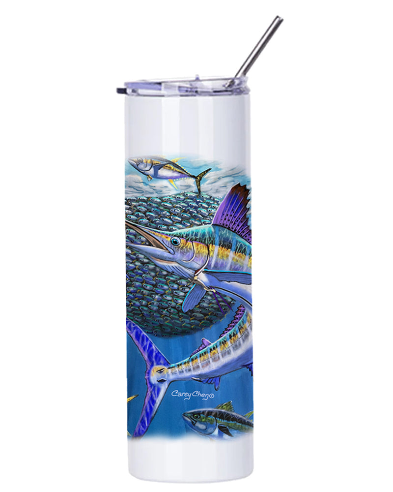 Bait Ball Frenzy Printed 20 oz Skinny Tumbler