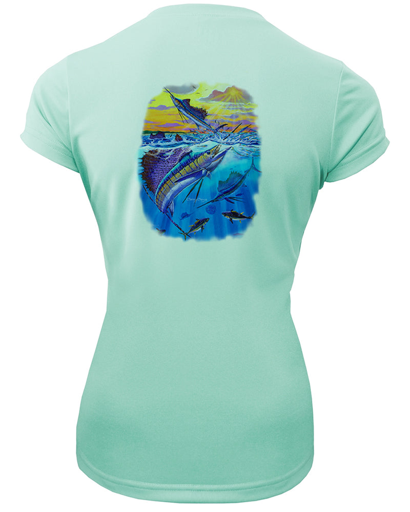 Women's Short Sleeve 'Offshore Glory' V-Neck Shirt