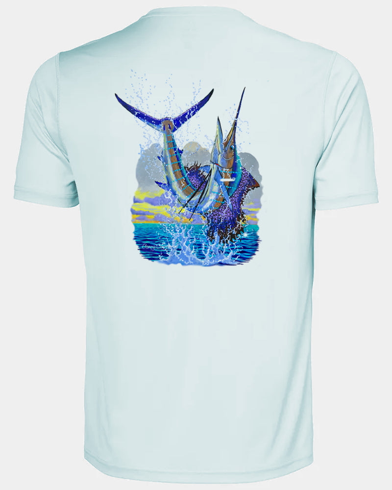 Men's Sailfish Leap Short Sleeve Dri Fit Shirt