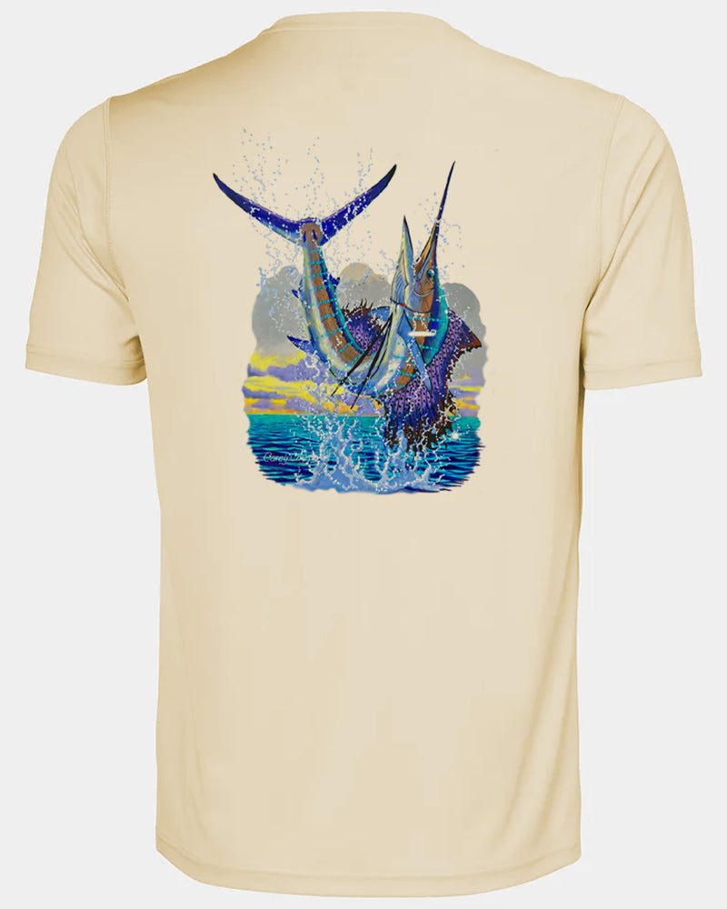 Men's Sailfish Leap Short Sleeve Dri Fit Shirt