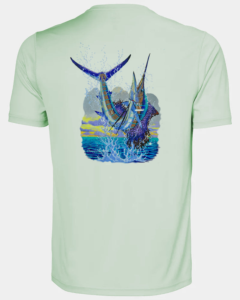 Men's Sailfish Leap Short Sleeve Dri Fit Shirt