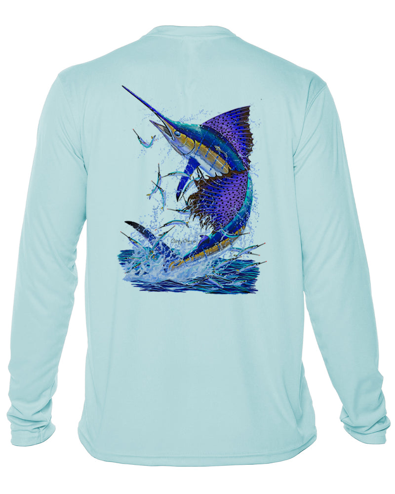 Men's Sailfish Splash Long Sleeve Dri-Fit Shirt