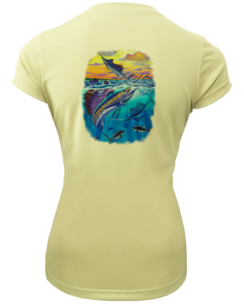 Women's Short Sleeve 'Offshore Glory' V-Neck Shirt