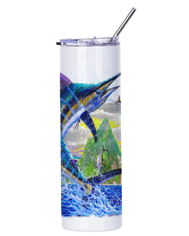 Ocean Royalty Printed 20 oz Skinny Tumbler
