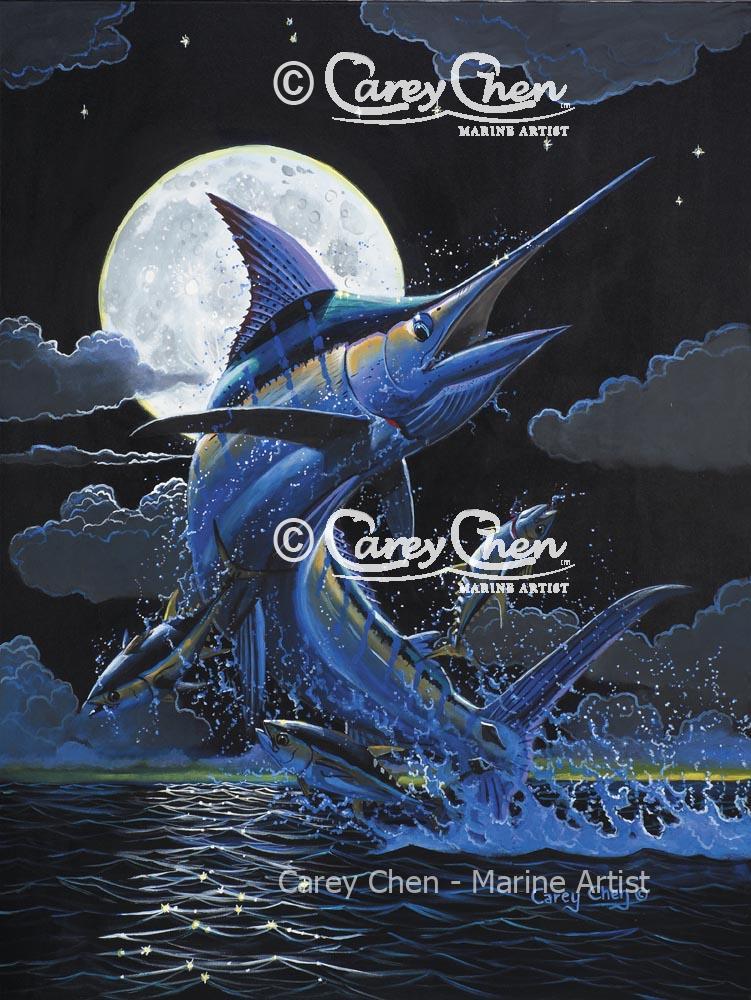 Blue Moon (Framed)