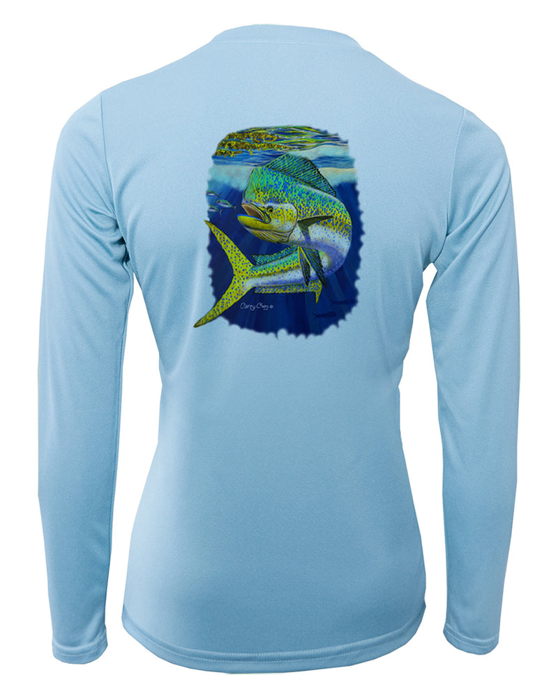 Women's Long Sleeve V-Neck Shirt - Mahi Ambush