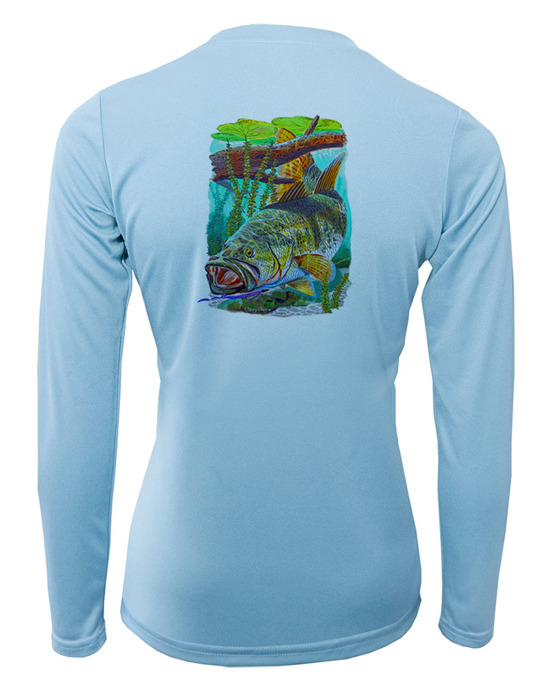 Women's Long Sleeve V-Neck Shirt - Bass