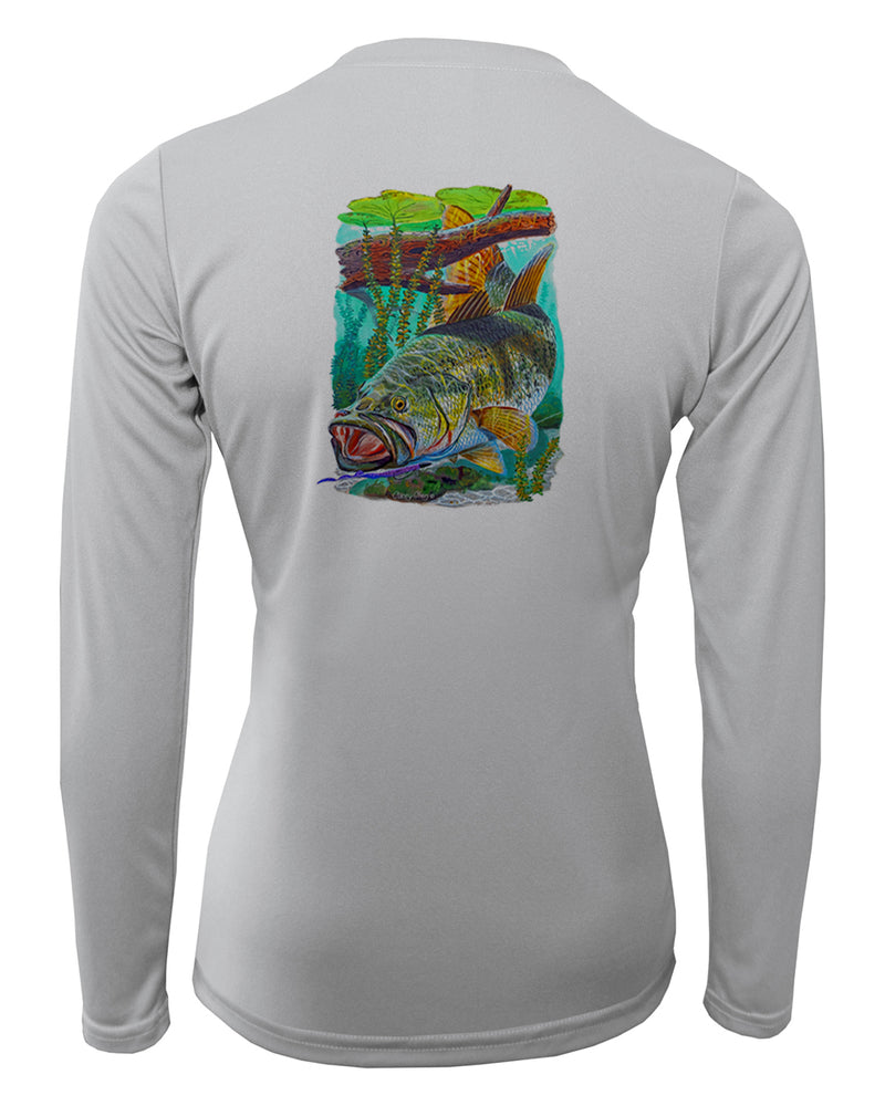 Women's Long Sleeve V-Neck Shirt - Bass