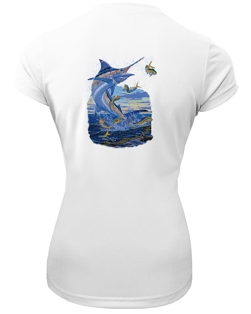Women's Short Sleeve 'Horizon Hunt' V-Neck Shirt
