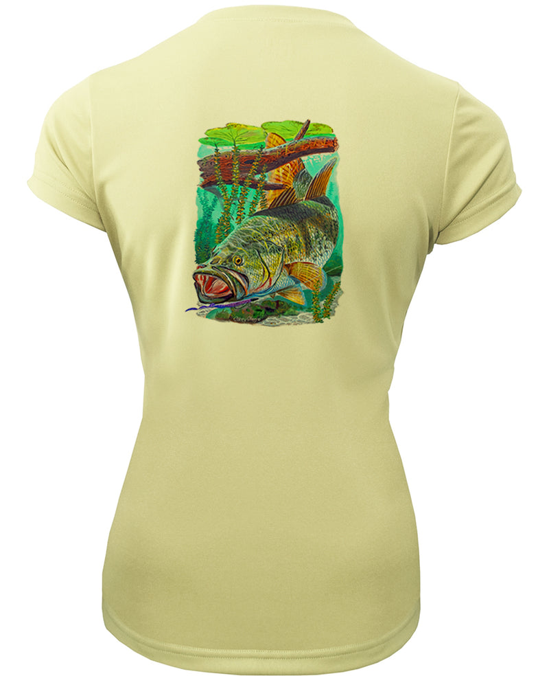 Women's Short Sleeve 'Bass' V-Neck Shirt