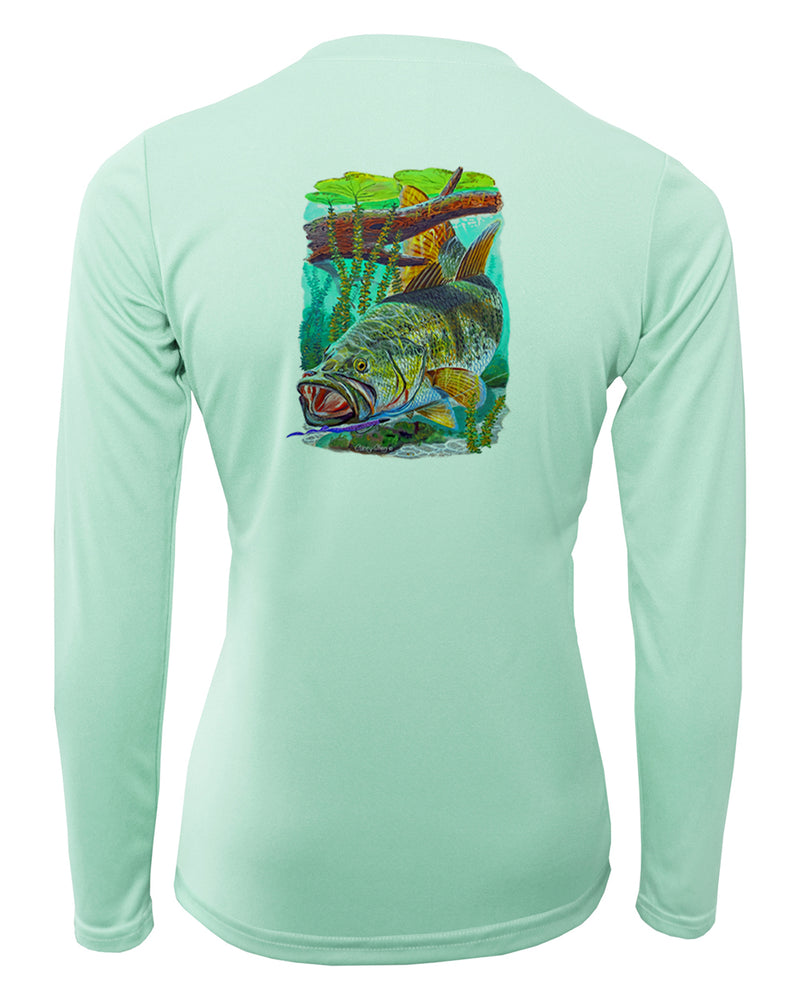 Women's Long Sleeve V-Neck Shirt - Bass
