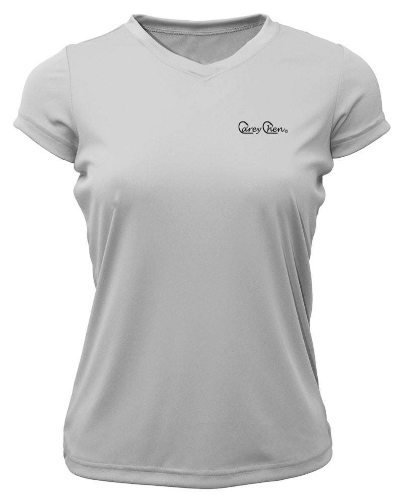 Women's Short Sleeve 'Bait Ball Frenzy' V-Neck Shirt
