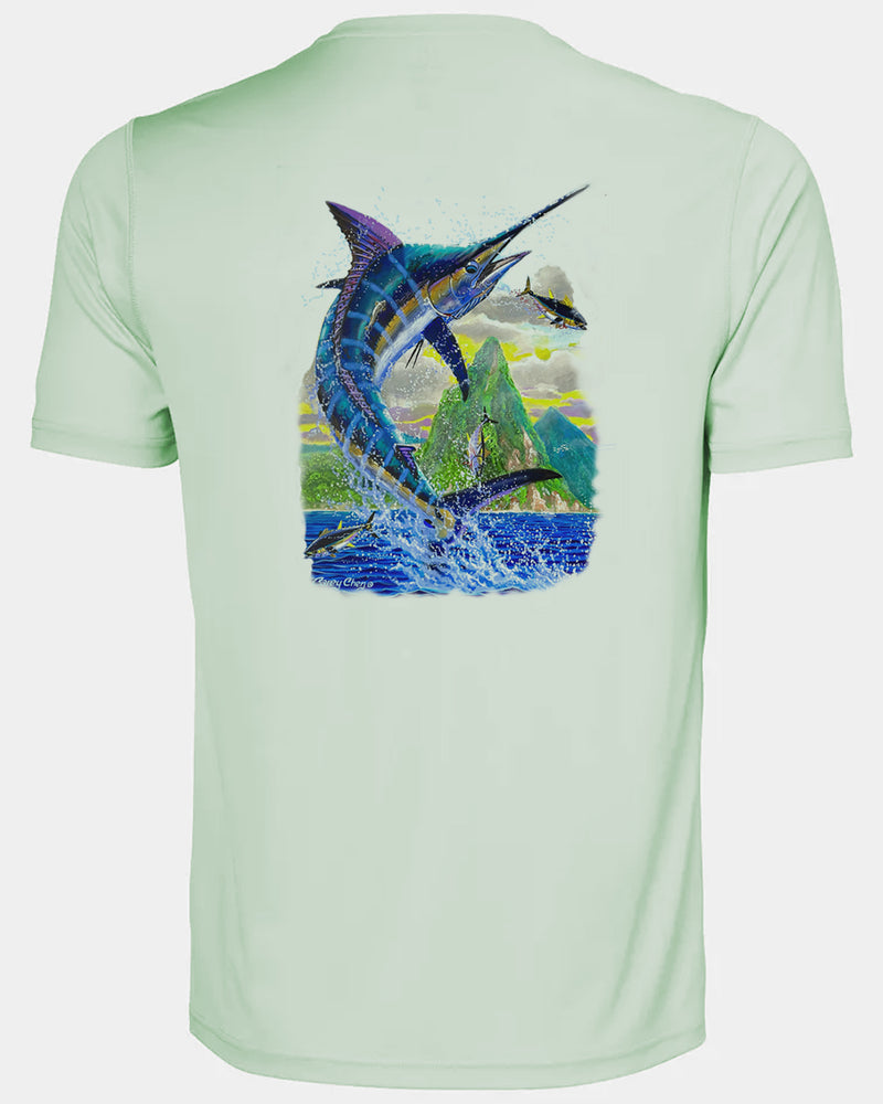Men's Ocean Royalty Short Sleeve Dri Fit Shirt