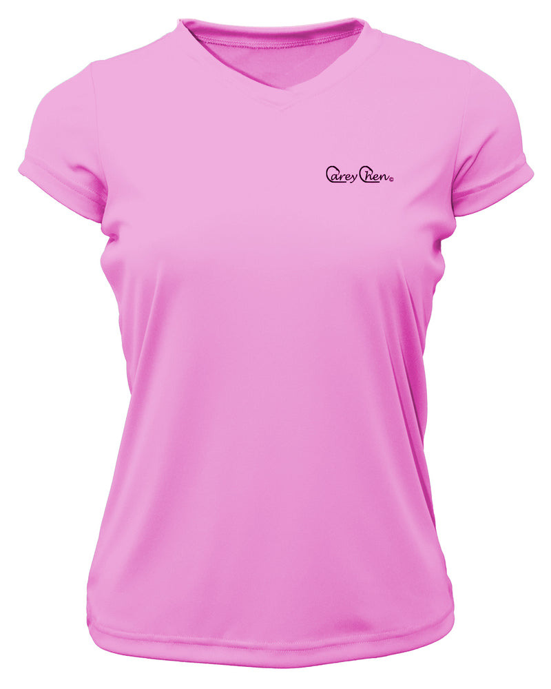 Women's Short Sleeve 'Bait Ball Frenzy' V-Neck Shirt