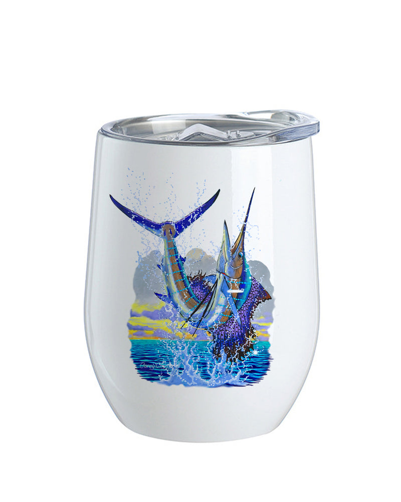 Sailfish Leap 12oz Stainless Steel Wine Tumbler
