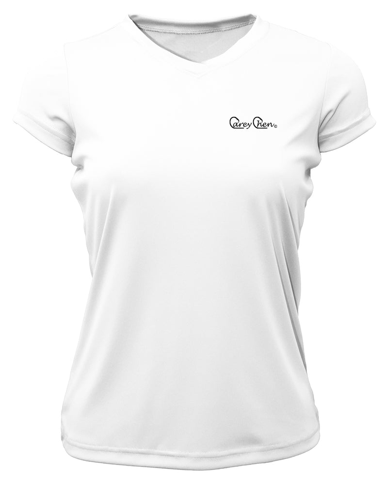 Women's Short Sleeve 'Bait Ball Frenzy' V-Neck Shirt