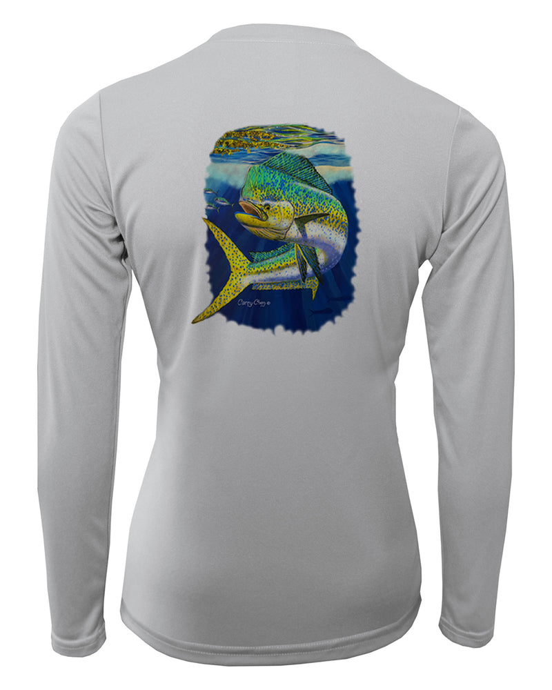 Women's Long Sleeve V-Neck Shirt - Mahi Ambush