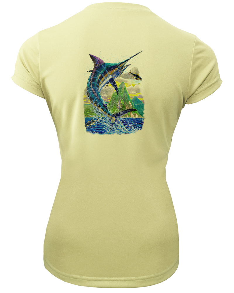 Women's Short Sleeve 'Ocean Royalty' V-Neck Shirt