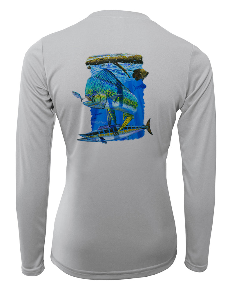 Women's Long Sleeve V-Neck Shirt - Mangrove Mahi