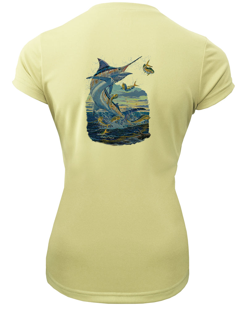 Women's Short Sleeve 'Horizon Hunt' V-Neck Shirt