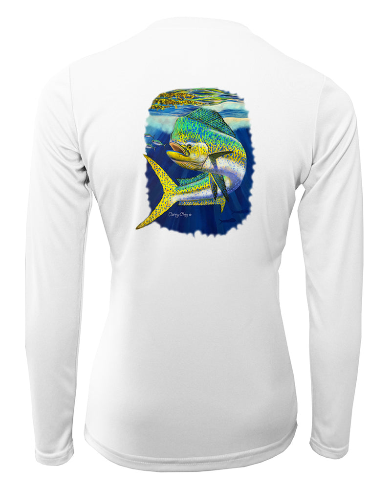 Women's Long Sleeve V-Neck Shirt - Mahi Ambush