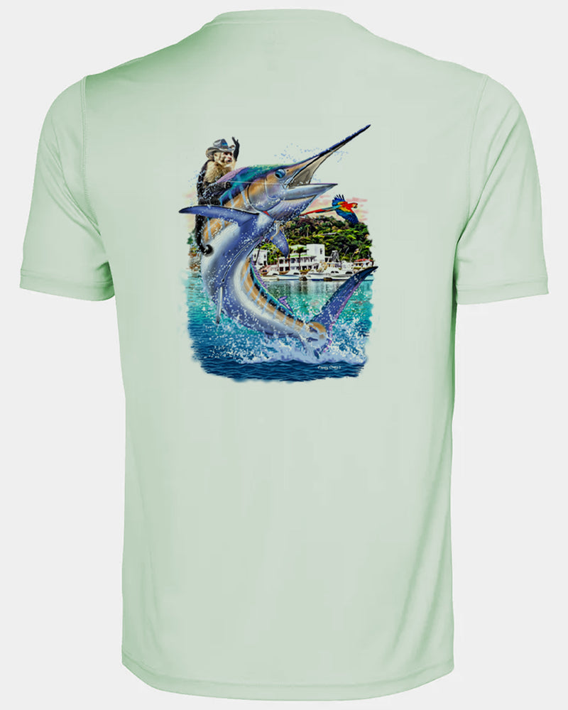 Men's Costa Rica Marlin Short Sleeve Dri Fit Shirt