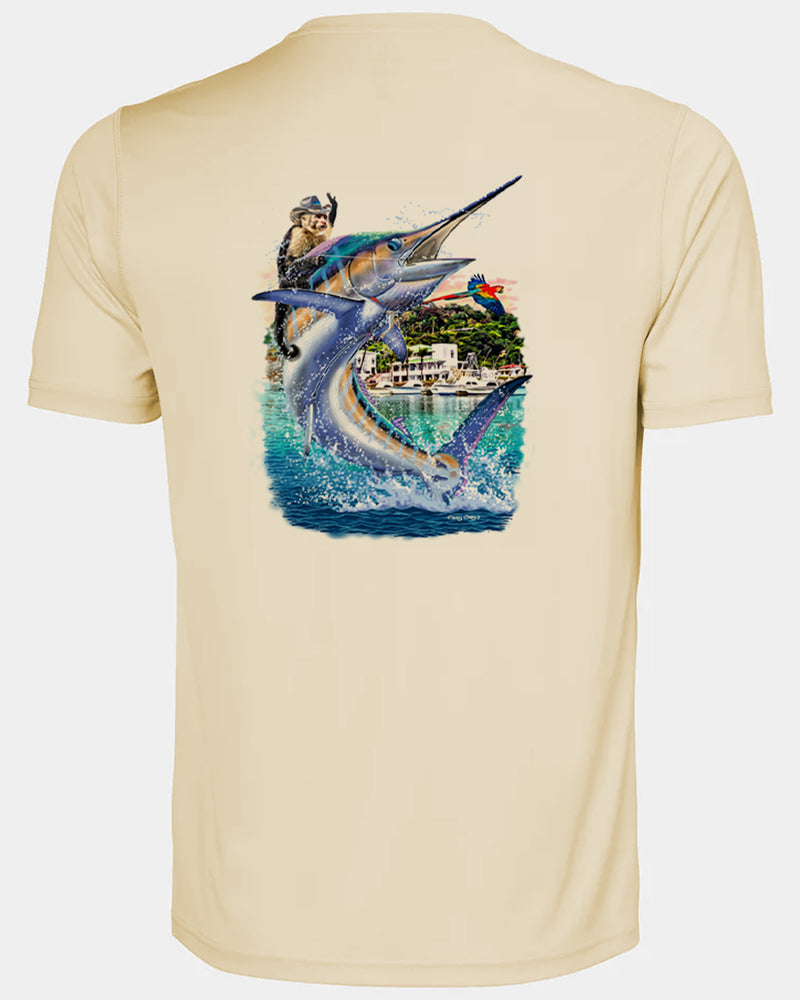 Men's Costa Rica Marlin Short Sleeve Dri Fit Shirt