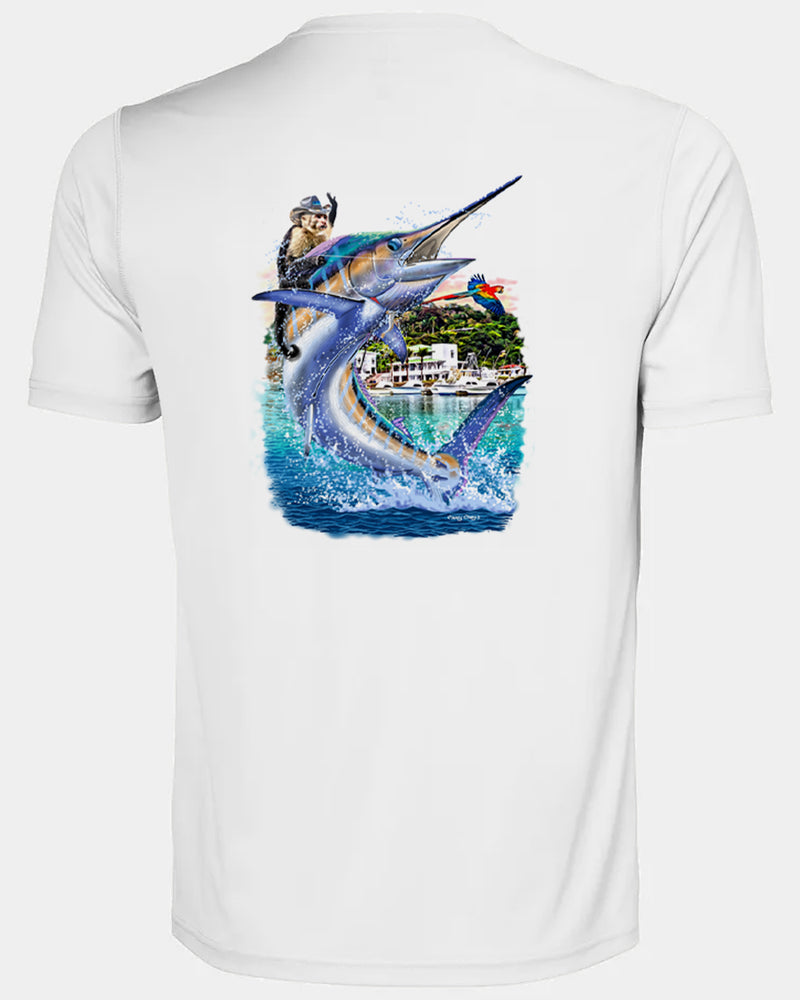 Men's Costa Rica Marlin Short Sleeve Dri Fit Shirt