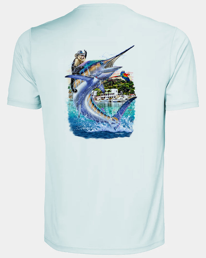 Men's Costa Rica Marlin Short Sleeve Dri Fit Shirt
