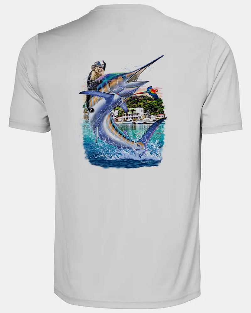 Men's Costa Rica Marlin Short Sleeve Dri Fit Shirt